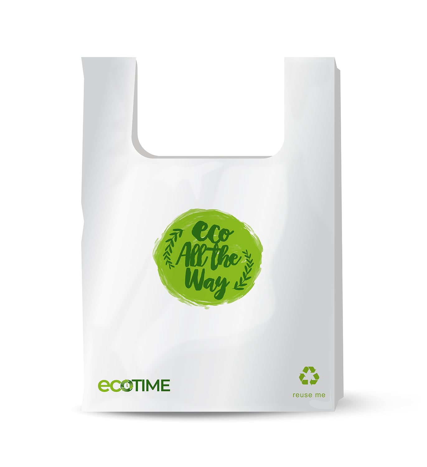 Large Recyclable double Handle Retail Bag -set of 60