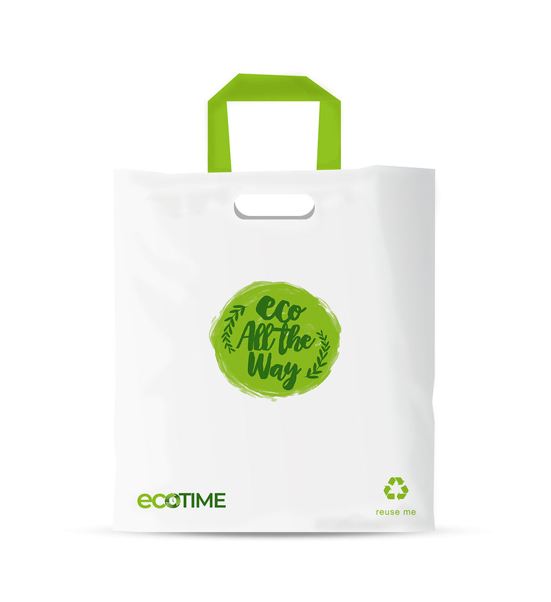 Medium Recyclable Loop Handle Retail Bag - set of 60