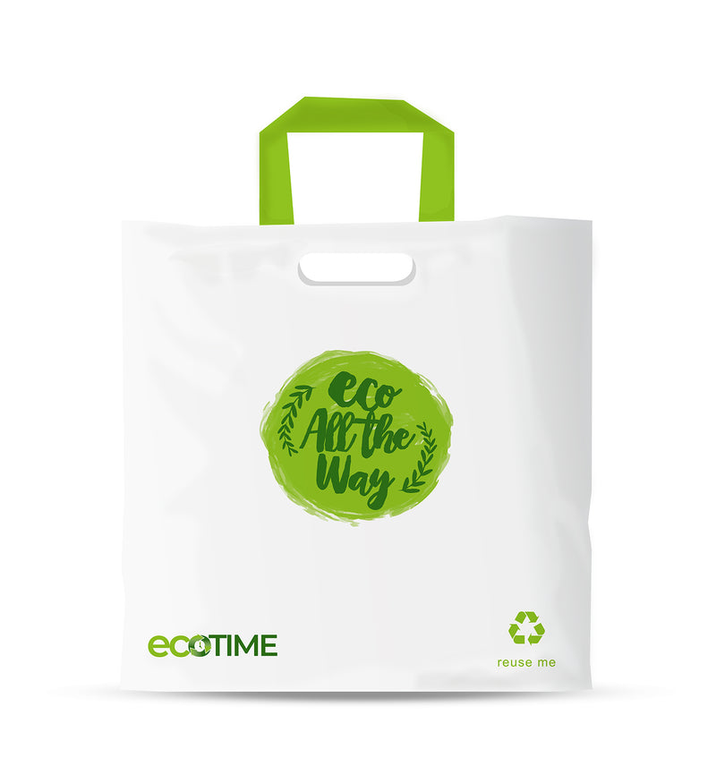 Large Recyclable Loop Handle Retail Bag - set of 60